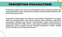 Pragmatis Adalah